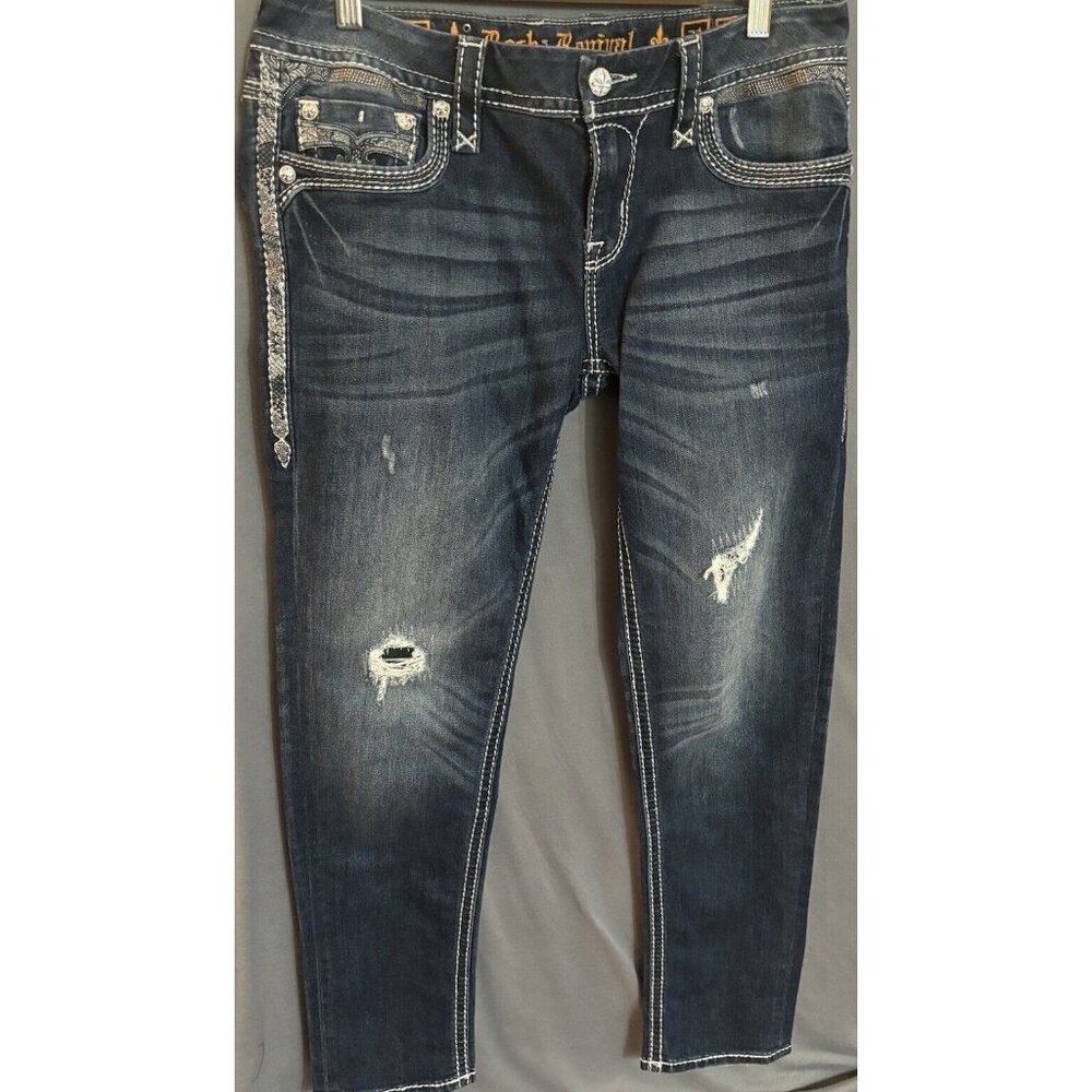 Rock Revival Women’s Allie Skinny Jeans Size 31 Inseam 29
